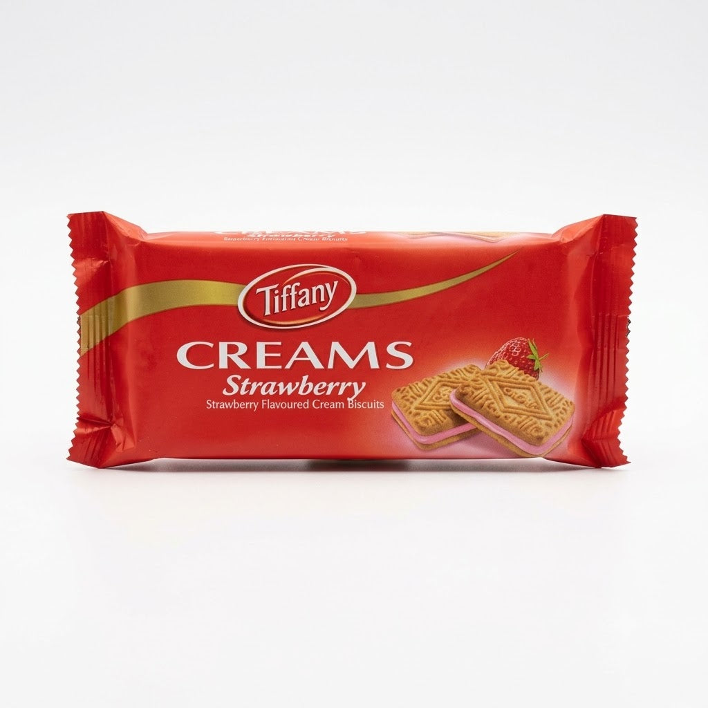 Tiffany Creams Strawberry Biscuits 80Gm