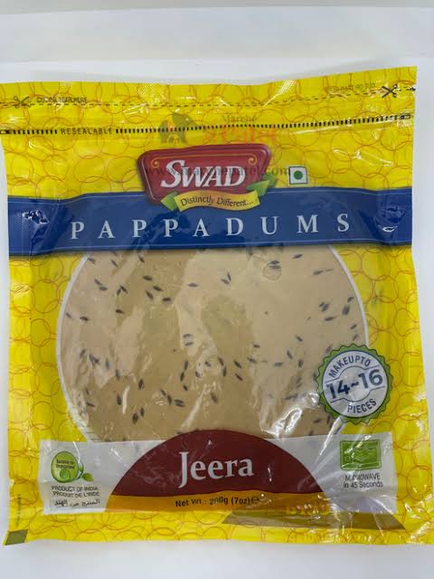Swad Jeera Papad 200Gm