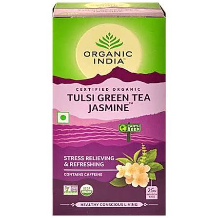 Organic India Tulsi Green Tea Jasmine 25Bags