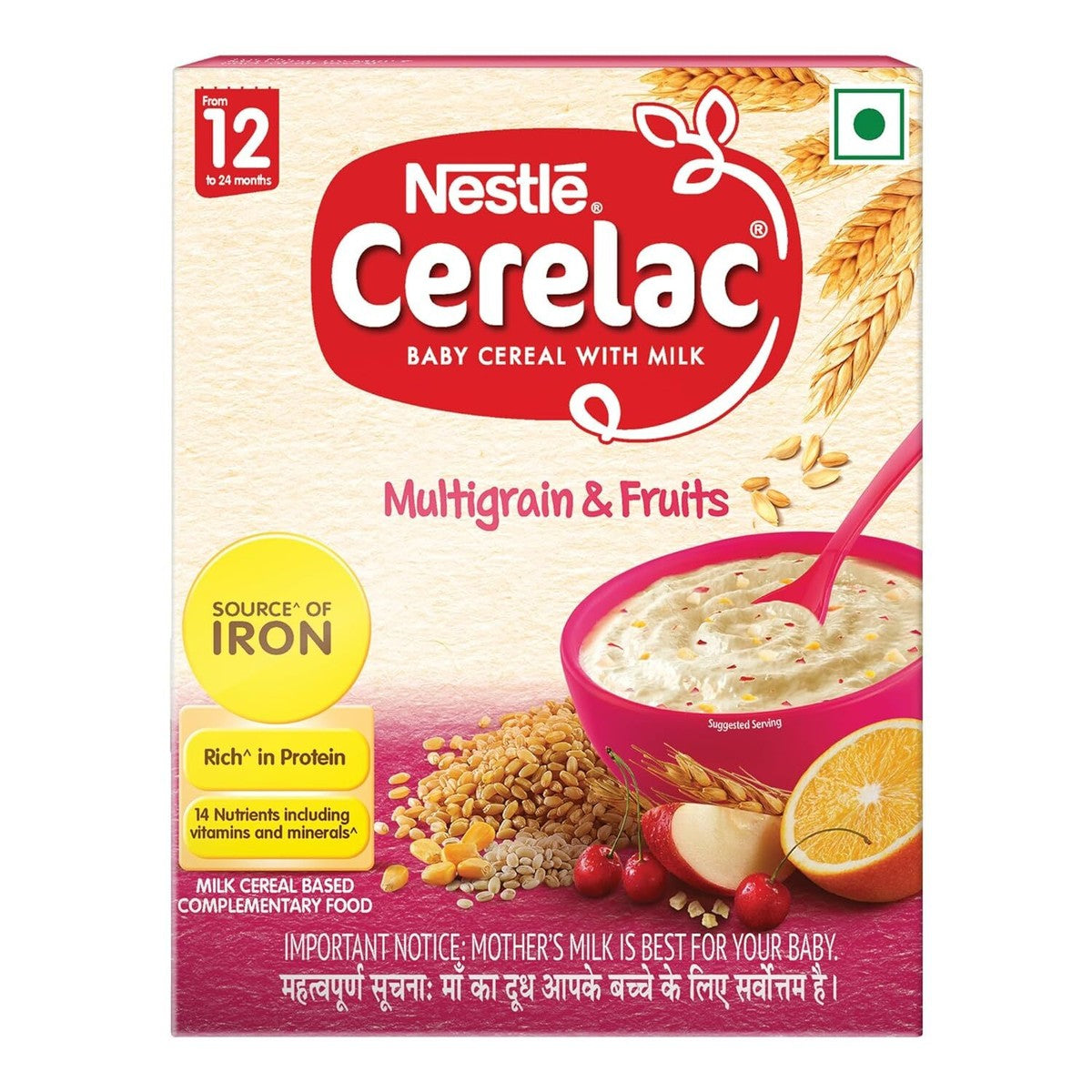 Cerelac Multigrain & Fruits 12 +