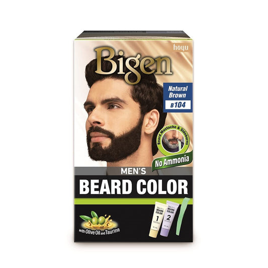 Bigen Men Beard Color Natural Brown B104 40G