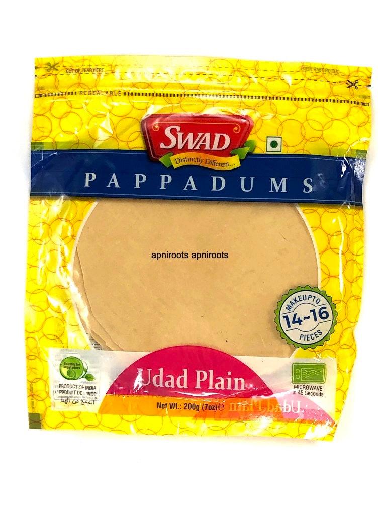 Swad Urad Plain Papad 200Gm